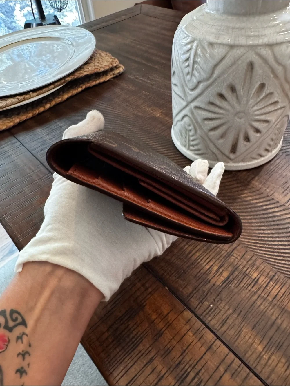 Louis Vuitton Monogram Porte Tresor International Trifold Long Wallet/vintage